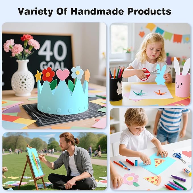 Cardstock 8.5 x 11, Thick Printer Paper 75 lb/200 gsm, 80 Sheets Card Stock Blue, Heavy Card stock, Art CardStock Paper for Invitations, Diy Cards, Business Cards, Menus, Crafts, Drawing etc