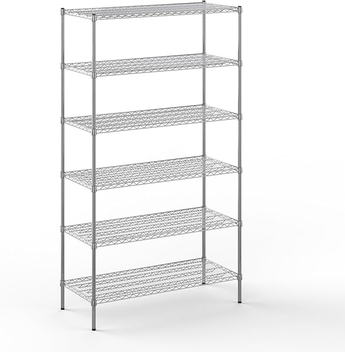 Regal Altair 21" Deep x 48" Wide x 86" Height Wire Shelving Kit | 6-Tier | NSF Commercial Storage Rack Unit