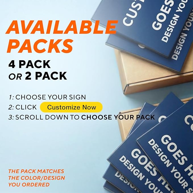 Custom Metal Signs, Personalized Aluminum, Customized Safety, Business Signs, Waterproof Outdoor, White Aluminum (Blue, 24x18 In)