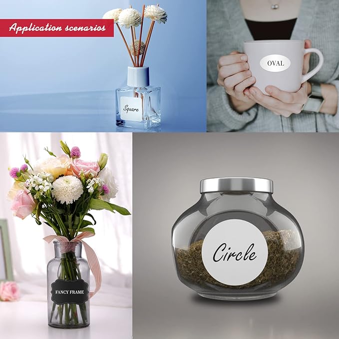 Personalized Labels - Custom Stickers with Any Design Image Logo Text, Thank You Labels, 100 (Flower, 2"x2")