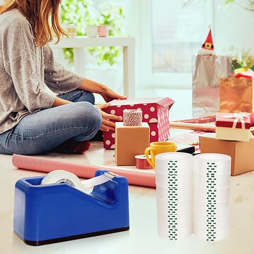 JACMD 8 Rolls Clear Tape, Transparent Tape Refills, Gift Wrap Tape 3/4 * 1000 inch for Gift Wrapping for Office, Home, School