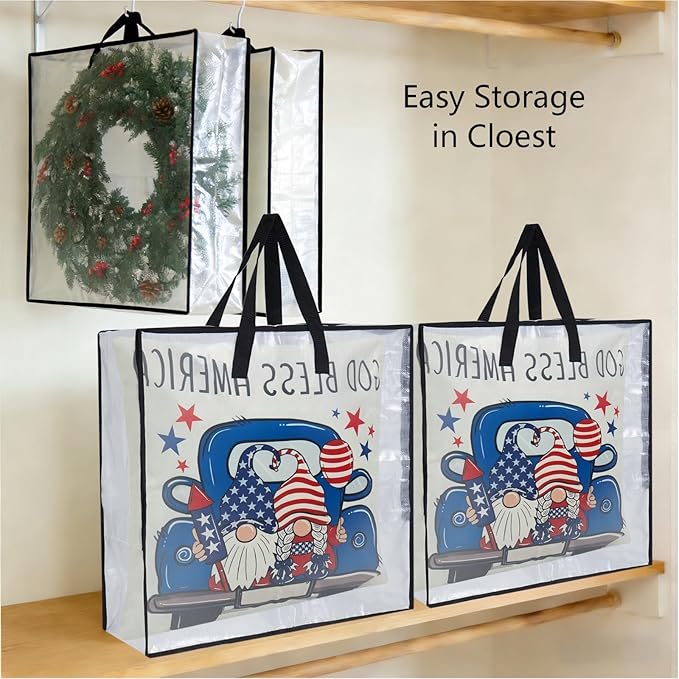 PWRSC 5-Pack Clear Heavy Duty Moving Bags and Storage Bags, 25 Gallon Large Moving Boxes Alternative for Wreath Storage Container, Under Bed Storage, Stadium Events, and College Moving Supplies