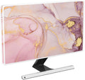 Baocicco Pink Gold Marble Waterproof Screen TV Cover 65 Inch Decorative Modern Television Cover for Home TV Screen Texture Dust Proof Monitor Covers for Television Screen LED LCD OLED TVs