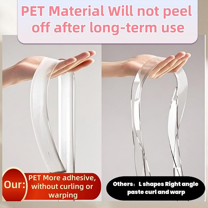 Clear Self Adhesive Edge,1.18in Width x118.2in Length,(3cmx3m) Self-Adhesive Table Edge Guard,Sharp Edge Wrap Cover Tape，Furniture Corner Protectors (thk: 2mm)