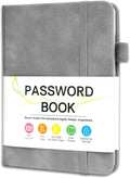 MOSA BEAR Password Keeper Book with Alphabetical Tabs，4.3"x5.7" Small Password Books for Seniors Password Notebook for Internet Website Address Log in Detail(Grey) [Unknown_Binding]