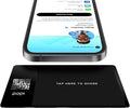Popl Smart NFC Business Card - Sleek Modern Digital Business Card w/Instant App-Free Sharing - Customizable NFC Cards Compatible w/iPhone & Android (Metal Black)