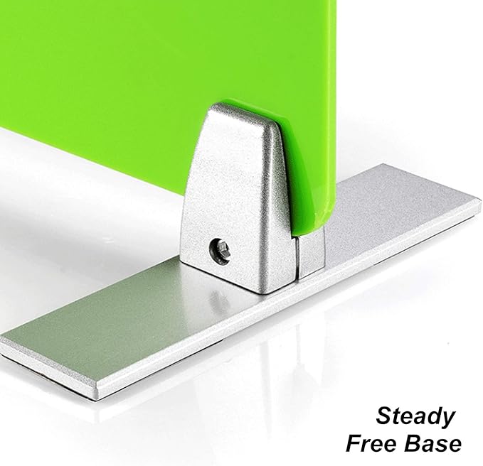 2 Pcs Sneeze Guard Clamp, Bracket Sneeze Guard Shield Base for Countertops, Stick On Heavy Duty Auminum Partition Guard Clamp, Panel Support Clamp Stand for Clear Desktop Counter Reception