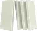 UMIACOUSTICS 4 PCS Acoustic Panels with Hanging Brackets, 2” Thick Fiberglass Sound Proof Panels Removable for Studios, Office, Home Theater Wall- Off White