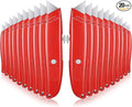 20 Pcs Retractable Utility Knife, Box Cutter Aluminum Alloy Carpet Knife Heavy Duty Utility Knives Sharp Razor Blade for Cardboard Box Cartons Opener DIY Home Office (Red)
