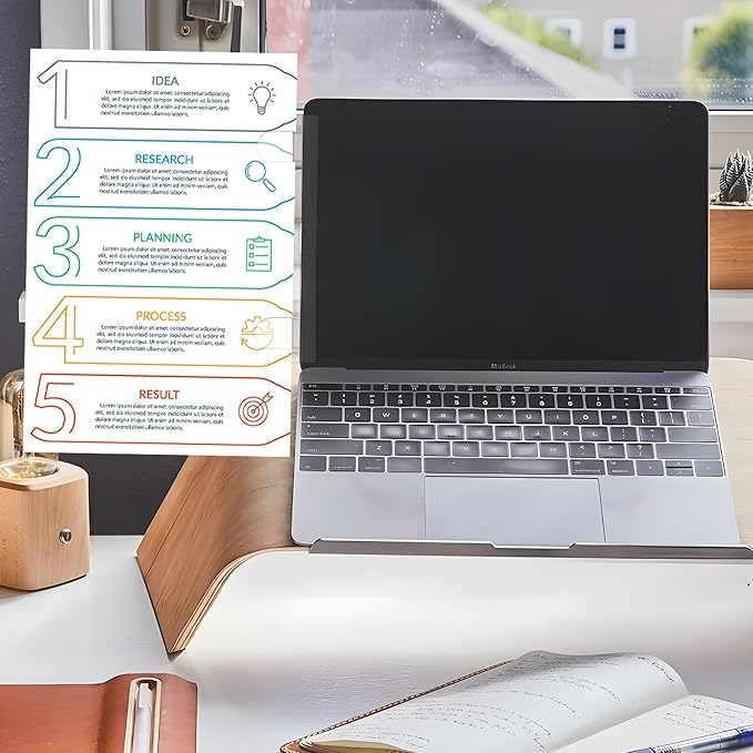 Keenjorika 2PCS Multifunctionnal Monitor Documents Holder, Clear Acrylic Board with Clips, Desktop Message Board for Office with Sticky Note