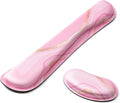 Hoewina Keyboard Wrist Rest,Ergonomic Wrist Rest,Superfine Fabric and Gel Memory Foam Wrist Pad for Computer Keyboard for Easy Typing & Pain Relief, Suitable for Office, Family, Outdoor, Pink Marle