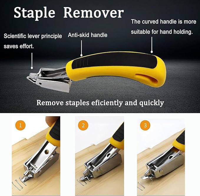 5pcs Upholstery Staple Remover Tool with Nail Puller Pliers Tack Puller Staple Puller, Nail Remover Tool for Furniture Floor Carpet Wall Wooden Case Photo Frame