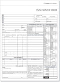 HVAC Service Order Invoice & Repair Detail Form, 3 Part Forms Carbonless (No Company Name Printed) 100 Sets