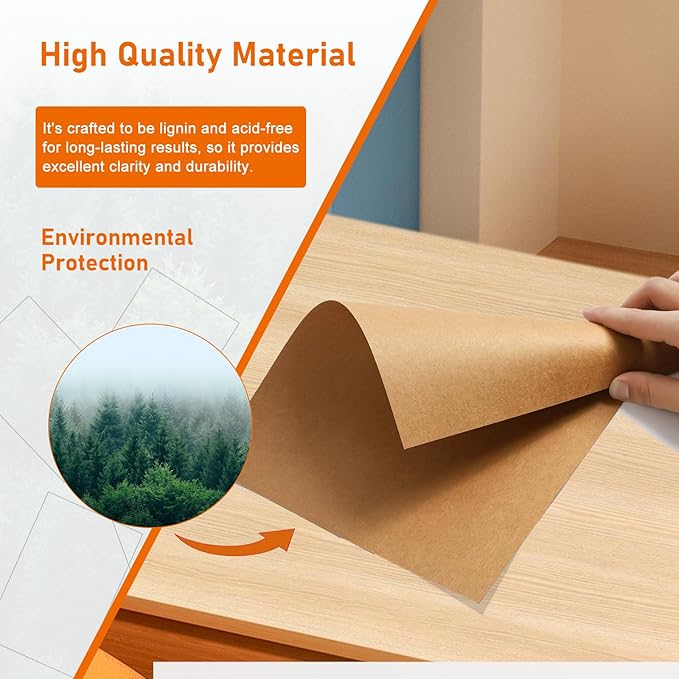 Guakicae 60 Sheets Brown Cardstock 4 x 6 Thick Paper, 300gsm/110lb Heavyweight Flat Card Stock Kraft Paper for Cards Making, Wedding Invitations, Thank You Cards, Birthday, Stationery
