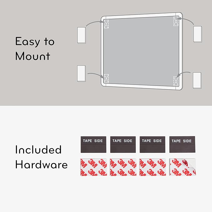 U Brands Contempo Magnetic Dry Erase Board White Board Bundle, 8.5” x 11”, White Modern Frame, Includes 4 Boards, 4 Markers, and 4 Magnets