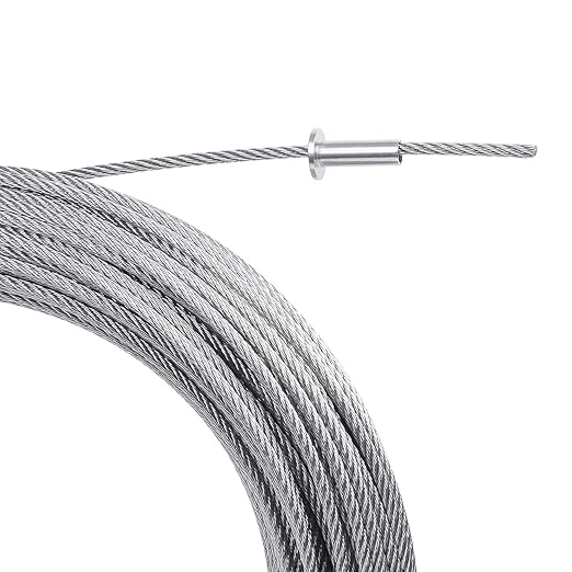 BLIKA 20 Pack Stainless Steel Protector Sleeves for 1/8" 5/32" or 3/16" Deck Cable Railing, for Wood/Composite Posts, T316 Marine Grade