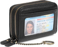 GOIACII Small Genuine Leather Wallet for Women, RFID Blocking Credit Card Holder Wallet