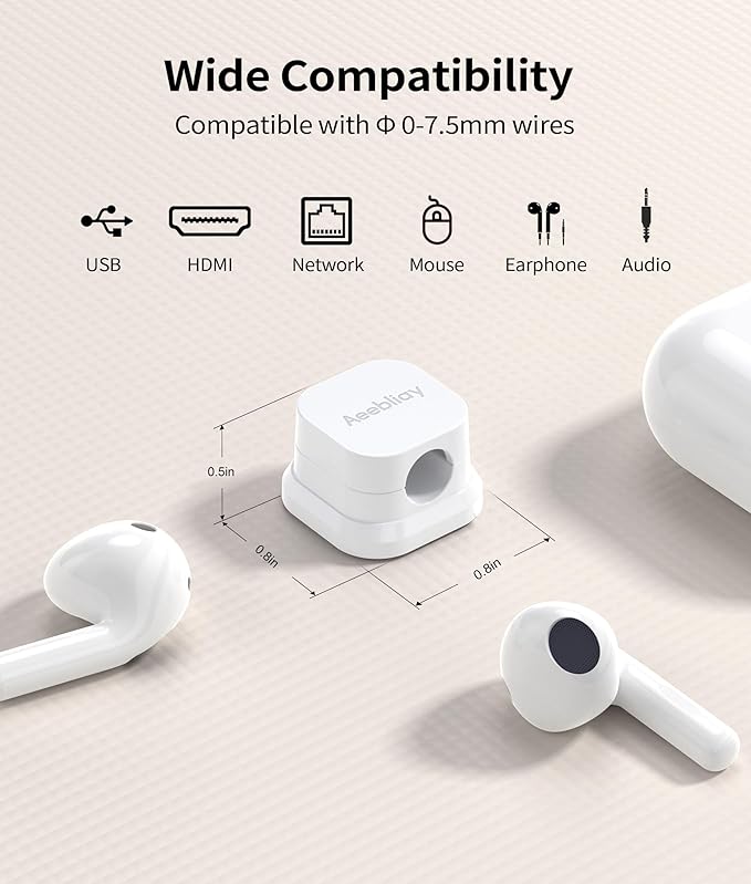 9 Pack Magnetic Cable Clips Cord Holder, Desk Cable Management Accessories, Cord Clips, Adhesive USB Wire Holder Keeper Organizer for Home Office Desk Phone Car Wall Desktop Nightstand cable organizer