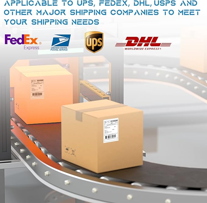 MFLABEL 4x6 Direct Thermal Shipping Labels - 40 Rolls of 250 Labels, Compatible with Zebra ZP450 ZP500 ZP505 ZP2844, Thermal Printer Labels for USPS, UPS, FedEx, Amazon, Ebay, Shopify