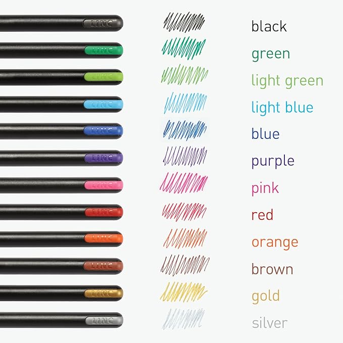 Pentonic Gel Pens, 36 Count, Assorted Colored Ink (12 Colors, 3 Of Each Color), Medium & Fine Point, Smooth Writing For Journaling (1002357)