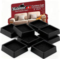 Yelanon Furniture Coasters,8 Pcs 2” Furniture Caster Cups - Non Slip Pads Hardwood Floors - Non Skid Furniture Grippers, Rubber Furniture Feet, Anti Slide Floor Protector for Bed Couch Stoppers
