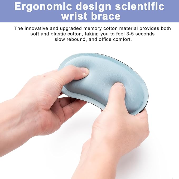 Hoewina Keyboard Wrist Rest,Ergonomic Wrist Rest,Superfine Fabric and Gel Memory Foam Wrist Pad for Computer Keyboard for Easy Typing & Pain Relief, Suitable for Office, Family, Outdoor, Pink Marle