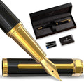 Ellington Pens Luxury Fountain Pen Set- Extra Fine Nib- Includes 3 Ink Cartridges, Refillable Ink Converter, Gift Box -Fountain Pens For Writing, Calligraphy, Journaling, Sketching (Noble Heritage)