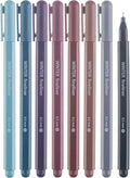 DIVERSEBEE Fine Tip Pens, 8 Bible Pens No Bleed Through, Assorted Colors, 0.5mm Fine Point Fineliner Markers for Journaling, Bible Study Journaling Supplies and Accessories (Winter)