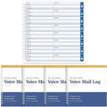 Geyee Phone Message Voice Mail Log Book 8. 27 x 8. 5 Inches Voicemail Message Pads 8 Per Page, 800 Book for Office(4 Pads)