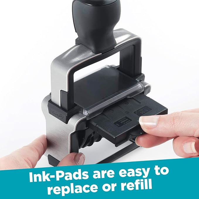 Trodat 5430 Professional Self-Inking Date Stamp with Scanned - Black Ink