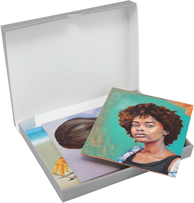 Jerry's Artarama Viewpoint Archival Storage Box (9x12) - Preserve Your Art, Easy to Assemble, Perfect for Photos, Artwork, Prints, and Record Storage