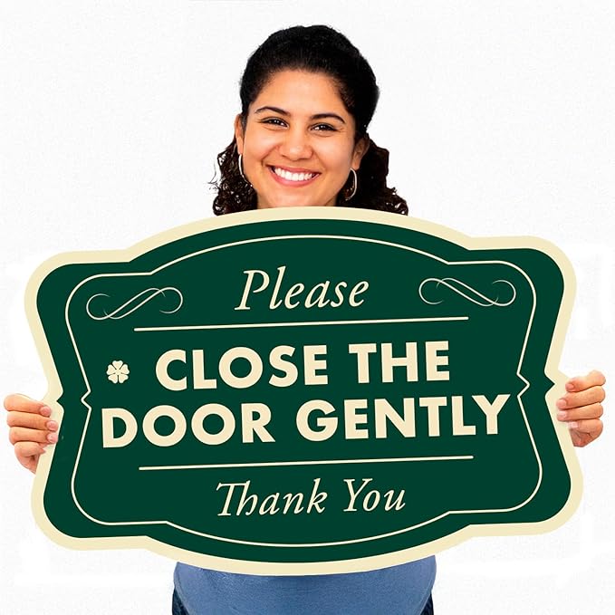Custom Decorative Outdoor Metal Sign - Personalized Aluminum Driveway Sign, Waterproof, Made In USA - Design 3 Forest Green 10x7 In
