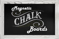Loddie Doddie Magnetic Chalk Board - 20" x 30", White Rustic Wood Frame - Chalkboard Sign with Erasable Surface - Photo & Note Decorative Magnet Display - Easy Hang Magnetic Boards for Walls