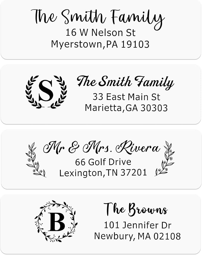 EDSG Personalized Return Address Labels, Custom Address Stickers on Sheets, Custom Address Stickers (99-990 Labels) (99)
