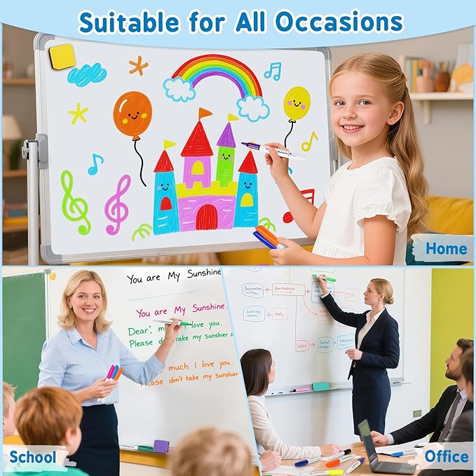 Birebebys 168 Count Bulk Dry Erase Markers, Fine Tip Whiteboard Markers, Back to School & Classroom Supplies for Kids Teachers, Bulk Set for Home Use