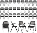 VACYOVKE 40 Pack Folding Chair Portable Nesting Commercial Seat for Events Office School Party Kitchen Dining Conference Waiting Training Room