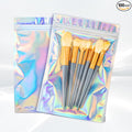 100pcs 6x9 inch Holographic Resealable Packaging Bags for Small Business Supplies- Cute Small Plastic Color Smell Proof Ziplock Foil Pouch Baggies for Lip Gloss Soap Party Food Storage