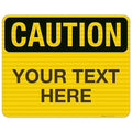 Custom Caution Sign, OSHA Sign, 24x30 Inches, 3M EGP Reflective .080 Aluminum, Fade Resistant, Indoor/Outdoor Use, Made in USA