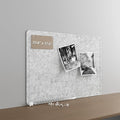 Large Felt Bulletin Board for Wall, 24"x18" Frameless Picture Board, Soft Felt Cork Board for Office, Home Planning & Office Wall Decor, Easy Install Pin Board