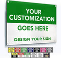 Custom Outdoor Metal Sign - Personalized Aluminum Safety and Business Sign, Waterproof (Green & White, 20x20 In)
