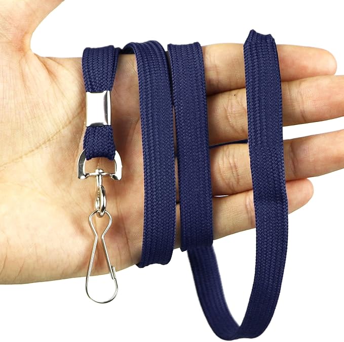 Bird Fiy Lanyard 100 Pack Bulk Badge Lanyards for ID Badges Neck Cruise Name Tag ID Holder