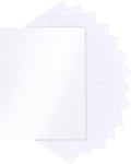 Silunkia 120 Sheets White Shimmer Cardstock 8.5 x 11 Heavyweight Paper, 250gsm/92lb Thick Card Stock Printer Paper for Making Cards, Greeting Cards, School Crafts, Wedding Invitations, Menus