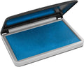 MaxMark Large Premium Sky Blue Ink Stamp Pad - 2-3/4" by 4-1/4" - Premium Quality Felt Pad