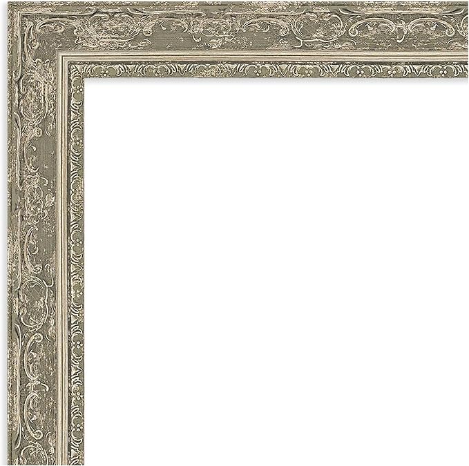 Amanti Art Silver Framed Magnetic Board 20x20 Small Vision Board for use with Magnets, 100% Metal Sheet to Display Items as Office Decor or for Home Organization in mudroom, Kitchen or Kids Room