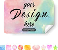 Custom Personalized Labels - Rectangle 4"x2" With Any Design, Image, Logo, Text for Business, Thank You Stickers - 100 Labels