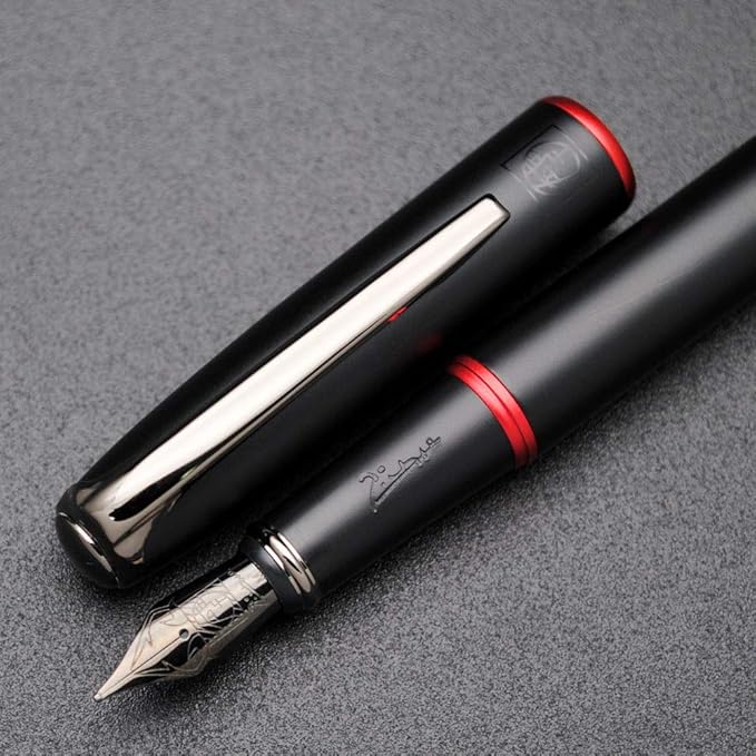 czxwyst Picasso 916 Malage Fountain Pen Original Box New Version (Dawn Red, Medium Nib 0.7mm)