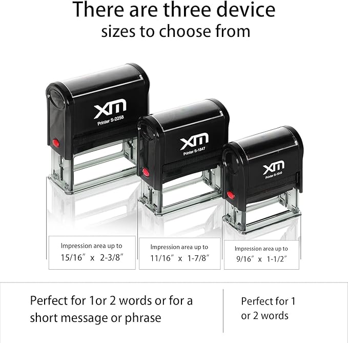 Custom Stamp Self Inking - 4-Line Personalized Address Stamps | US-Made Return Address Labels | Replaceable Ink & Multi-Scene Use, Medium