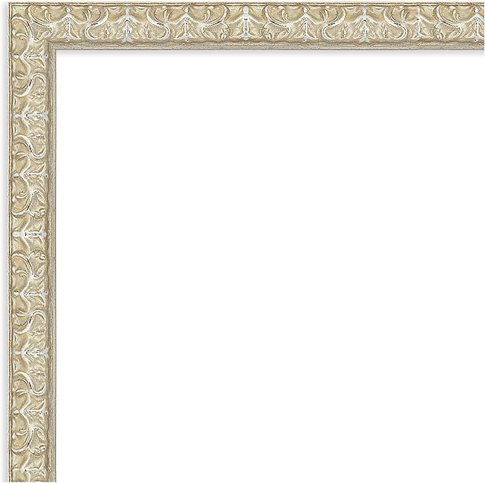 Amanti Art Silver Framed Magnetic Board 14x20 Small Vision Board for use with Magnets, 100% Metal Sheet to Display Items as Office Decor or for Home Organization in mudroom, Kitchen or Kids Room