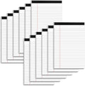 Nichela 5" x 8" Note Pads 12 Pack of Legal Pads 30 Sheets Notepad College Ruled Small Writing Pads Perforated Pages Paper Pads 80GSM Heavyweight Paper Note Pads for Home, Office, or School