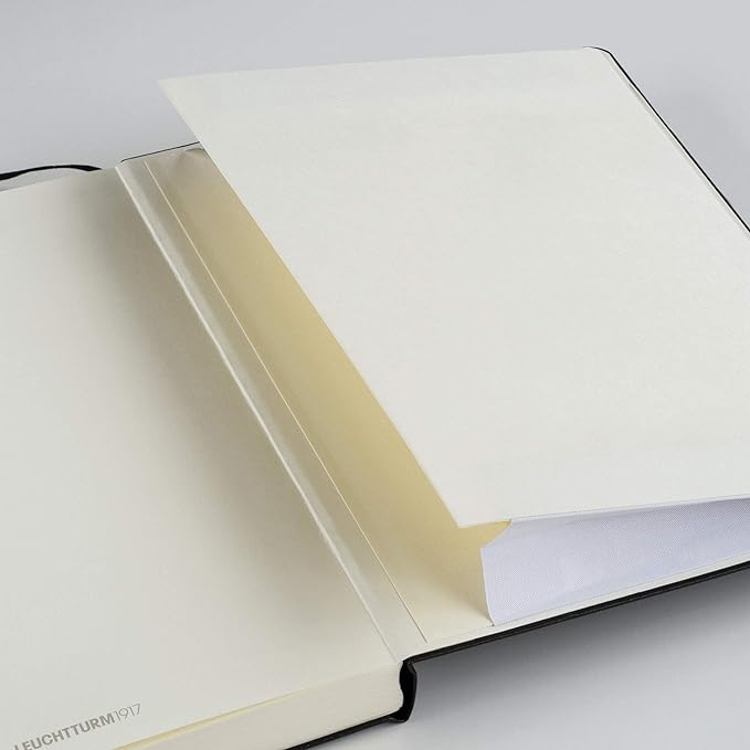 LEUCHTTURM1917 - Notebook Hardcover Master Slim A4+ - 123 Numbered Pages for Writing and Journaling (Anthracite, Ruled)